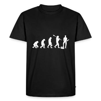 Plombier Evolution - T-shirt Premium bio Homme - noir - Devant - Nico (187cm)