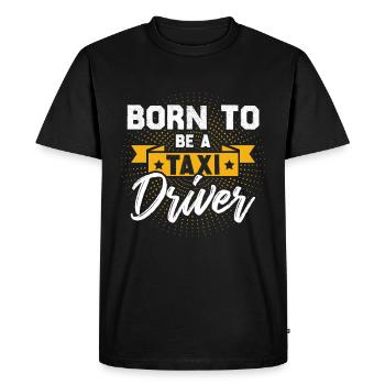 Naissance de chauffeur de taxi - T-shirt Premium bio Homme - noir - Devant - Nico (187cm)