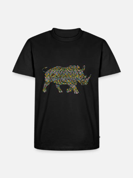Rhino culture - Men's Premium Organic T-Shirt - black