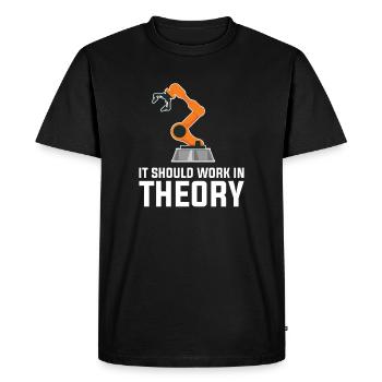Informaticien science - T-shirt Premium bio Homme - noir - Devant - Nico (187cm)