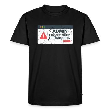Computer Scientist Computer - Men's Premium Organic T-Shirt - black - Front - Nico (187cm)