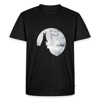 Bunny Moon - T-shirt Premium bio Homme - noir - Devant - Nico (187cm)