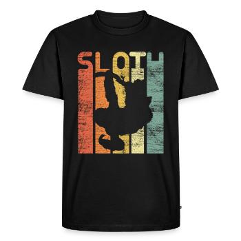 Forêt paresseuse d'Amérique centrale - T-shirt Premium bio Homme - noir - Devant - Nico (187cm)