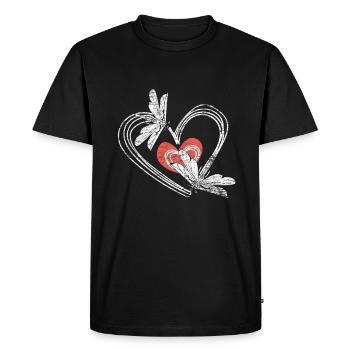 Dragonfly passion - Men's Premium Organic T-Shirt - black - Front - Nico (187cm)