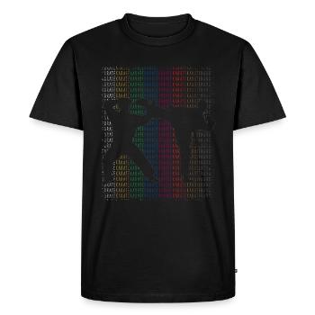 Karate fitness - Men's Premium Organic T-Shirt - black - Front - Nico (187cm)