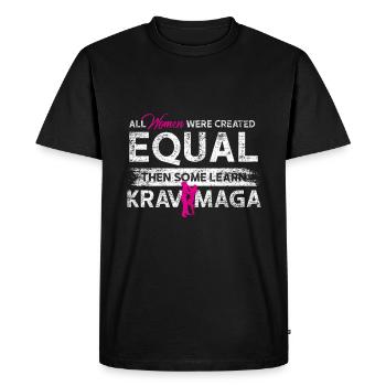 Krav Maga Femmes - T-shirt Premium bio Homme - noir - Devant - Nico (187cm)