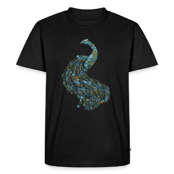 Paon animal de compagnie - T-shirt Premium bio Homme - noir - Devant - Nico (187cm)
