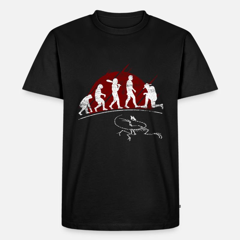 Archäologie Evolution - Männer Premium Bio T-Shirt - Schwarz