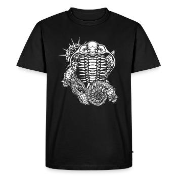 Fossiles De l’âge de pierre - T-shirt Premium bio Homme - noir - Devant - Nico (187cm)
