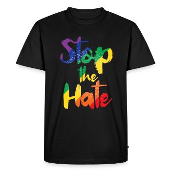 LGBT - T-shirt Premium bio Homme - noir - Devant - Nico (187cm)