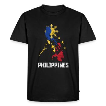 Philippines Asie du Sud-Est - T-shirt Premium bio Homme - noir - Devant - Nico (187cm)