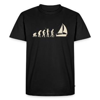 Evolution Sailing - Men's Premium Organic T-Shirt - black - Front - Nico (187cm)