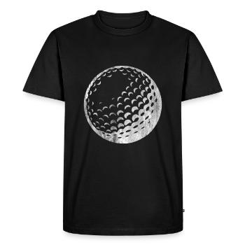 Golf Golf Ball - Men's Premium Organic T-Shirt - black - Front - Nico (187cm)