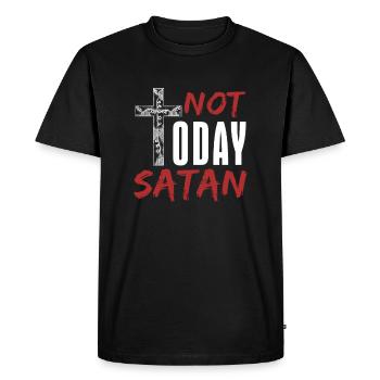 diable - T-shirt Premium bio Homme - noir - Devant - Nico (187cm)
