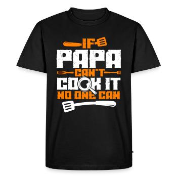 Cook dad - Men's Premium Organic T-Shirt - black - Front - Nico (187cm)
