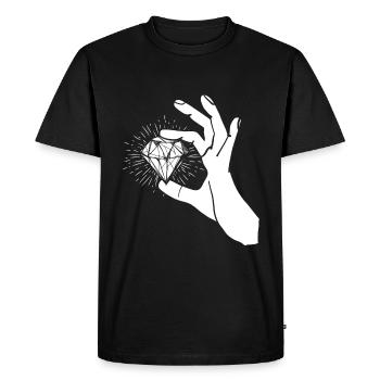 Goldsmith diamonds - Men's Premium Organic T-Shirt - black - Front - Nico (187cm)