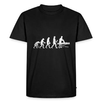 Evolution Physiotherapist - Men's Premium Organic T-Shirt - black - Front - Nico (187cm)