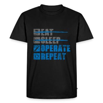 Surgeon - Men's Premium Organic T-Shirt - black - Front - Nico (187cm)