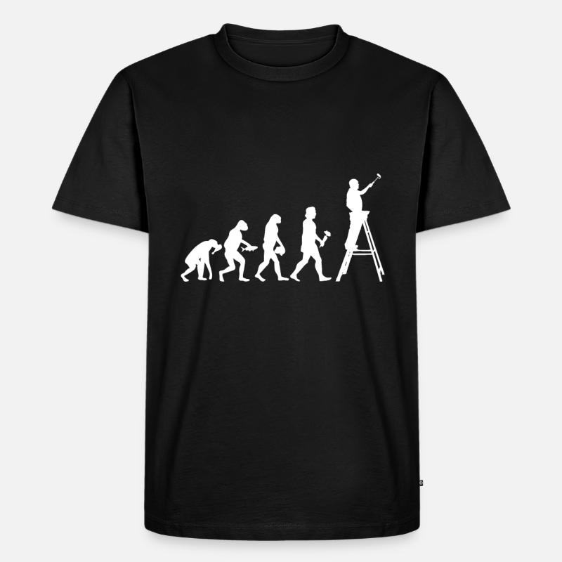 Evolution du peintre - T-shirt Premium bio Homme - noir