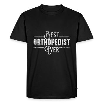Orthopedist hero - Men's Premium Organic T-Shirt - black - Front - Nico (187cm)