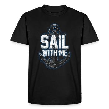 Sailing experience - Men's Premium Organic T-Shirt - black - Front - Nico (187cm)
