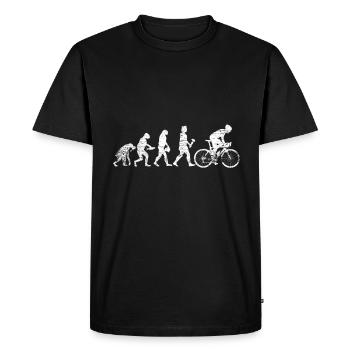 Vélo Evolution - T-shirt Premium bio Homme - noir - Devant - Nico (187cm)