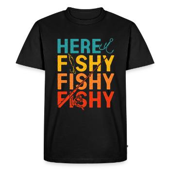 Fishing Fishing Hooks - Men's Premium Organic T-Shirt - black - Front - Nico (187cm)