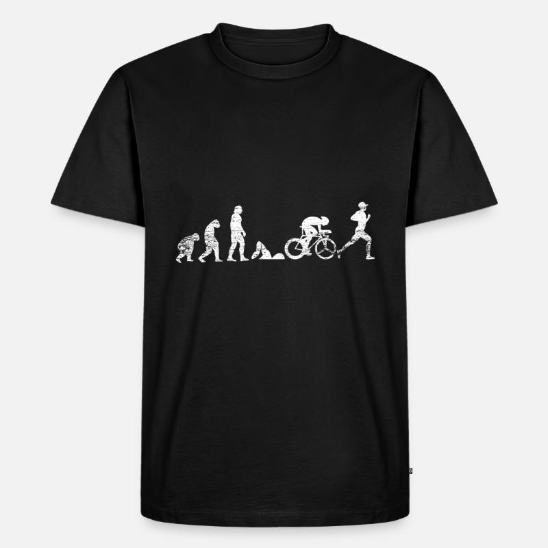 Triathlon Evolution - Men's Premium Organic T-Shirt - black