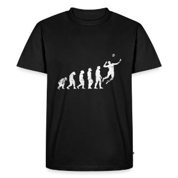 Volleyball Evolution - T-shirt Premium bio Homme - noir - Devant - Nico (187cm)