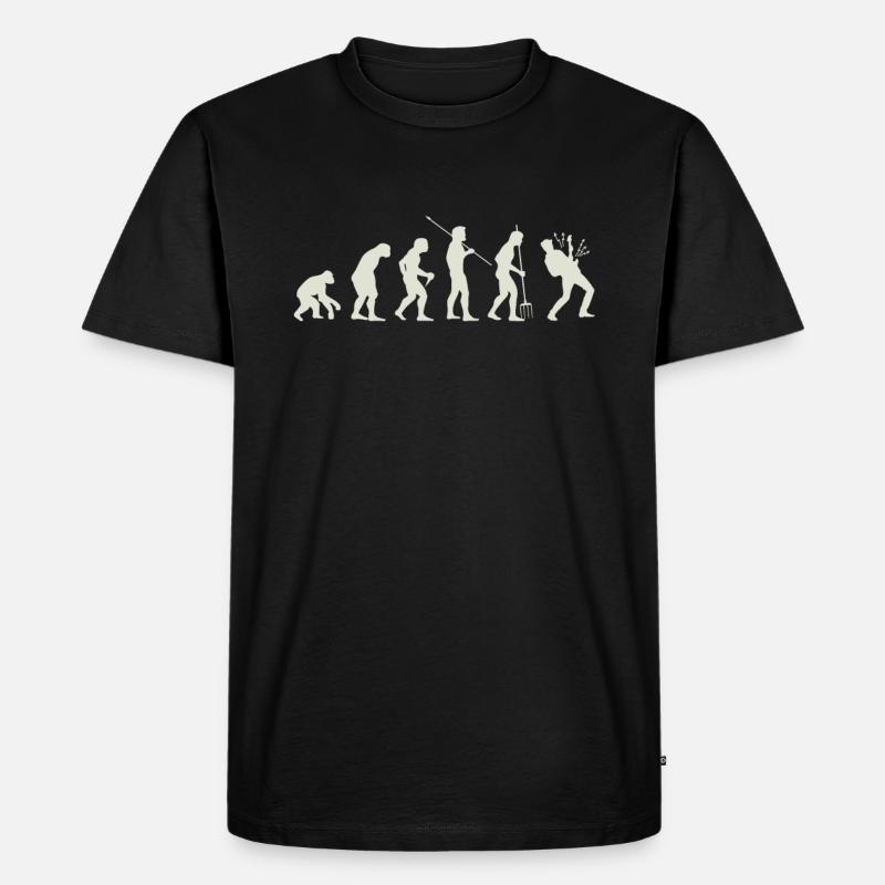 Evolution guitar - Men's Premium Organic T-Shirt - black