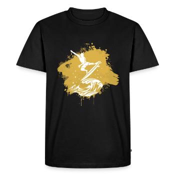 Surfen Surfer Surf Graffiti - T-shirt Premium bio Homme - noir - Devant - Nico (187cm)