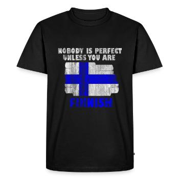 Finlande - T-shirt Premium bio Homme - noir - Devant - Nico (187cm)