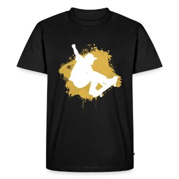 Skate skater skateboard skate graffiti - Men's Premium Organic T-Shirt - black - Front - Nico (187cm)