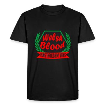 Idée cadeau Pays de Galles - T-shirt Premium bio Homme - noir - Devant - Nico (187cm)
