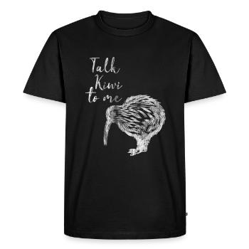 Kiwi de Nouvelle Zélande - T-shirt Premium bio Homme - noir - Devant - Nico (187cm)