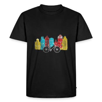 Pays-Bas - T-shirt Premium bio Homme - noir - Devant - Nico (187cm)