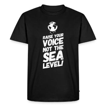 Climate change Climate protection protest sayings vote - Men's Premium Organic T-Shirt - black - Front - Nico (187cm)