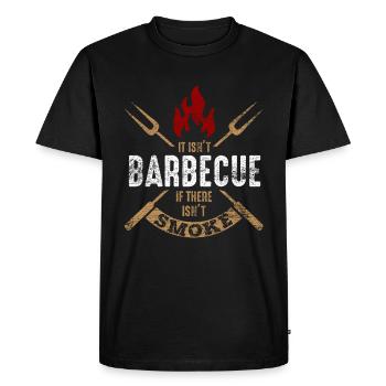 Barbecue - Men's Premium Organic T-Shirt - black - Front - Nico (187cm)