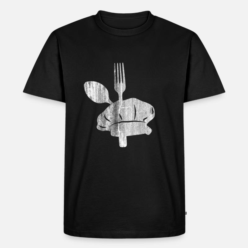 Kochen Kochmütze - Männer Premium Bio T-Shirt - Schwarz