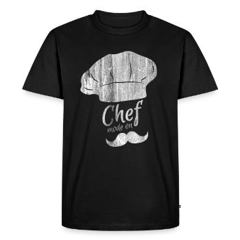 Cuisson - T-shirt Premium bio Homme - noir - Devant - Nico (187cm)