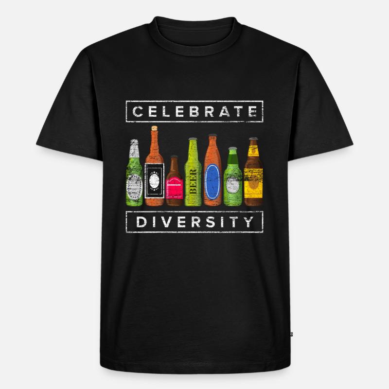 Bier Biersorten - Männer Premium Bio T-Shirt - Schwarz