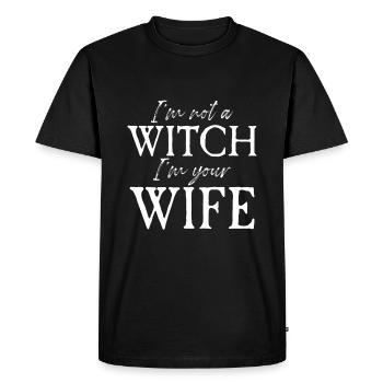 Femme sorcière - T-shirt Premium bio Homme - noir - Devant - Nico (187cm)