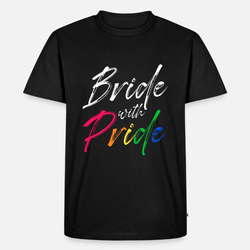 Braut Stolz LGBT - Männer Premium Bio T-Shirt - Schwarz