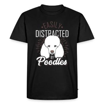 Passion caniche - T-shirt Premium bio Homme - noir - Devant - Nico (187cm)