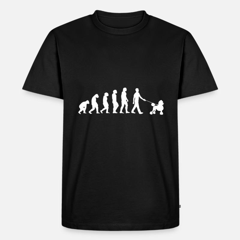 Caniche Evolution - T-shirt Premium bio Homme - noir
