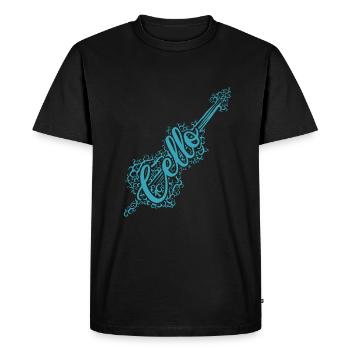 Cello orchestra - Men's Premium Organic T-Shirt - black - Front - Nico (187cm)