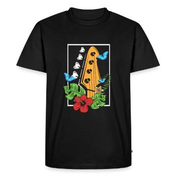 Bass guitar - Men's Premium Organic T-Shirt - black - Front - Nico (187cm)