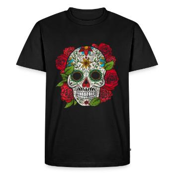 Mexico culture - Men's Premium Organic T-Shirt - black - Front - Nico (187cm)