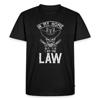 Cowboy Wild West - T-shirt Premium bio Homme - noir - Devant - Nico (187cm)