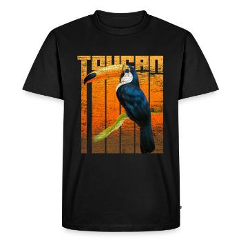 Tukan South America - Men's Premium Organic T-Shirt - black - Front - Nico (187cm)